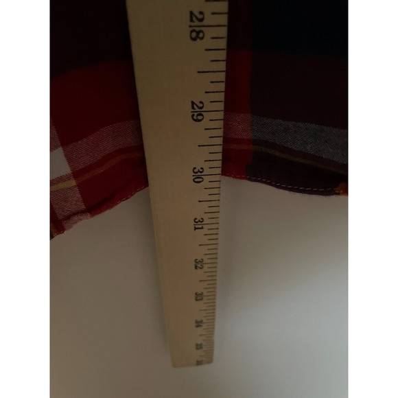 Pendleton Surf Pendleton Indian Madras Shirt Mens Medium Red Plaid Short Sleeve - Picture 9 of 9